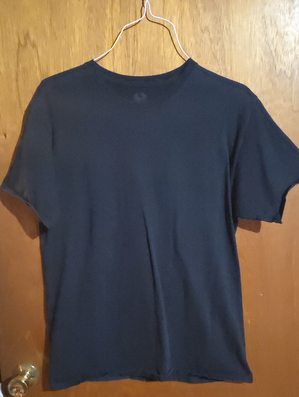 Fruit of the Loom Men's Black Short Sleeve Crew Neck Tee
